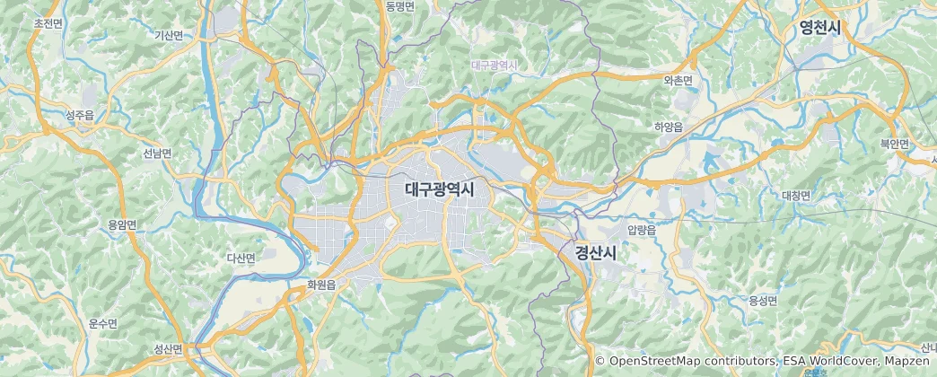 Map of Daegu