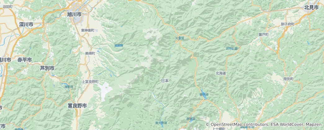 Mapa Národní park Daisecu-zan