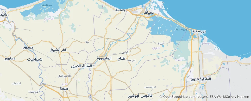 Map of Dakahlia Governorate