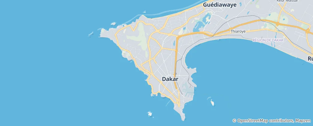 Map of Dakar Department