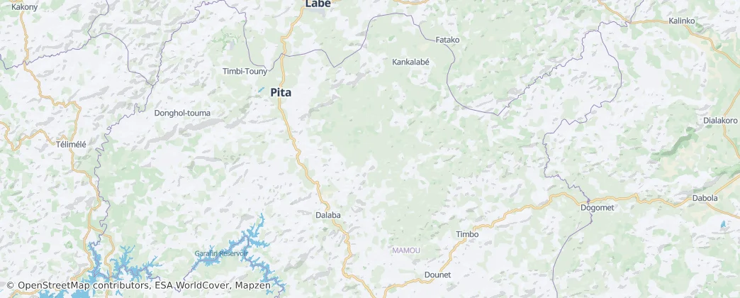 Dalaba — Map