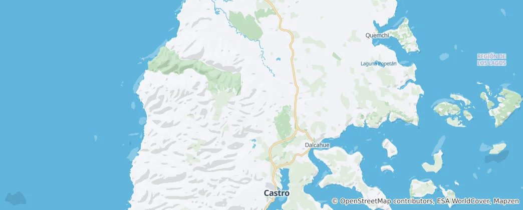 Map of Dalcahue