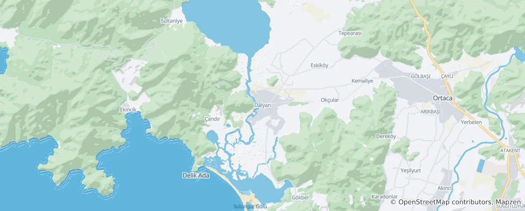 Térkép: Dalyan