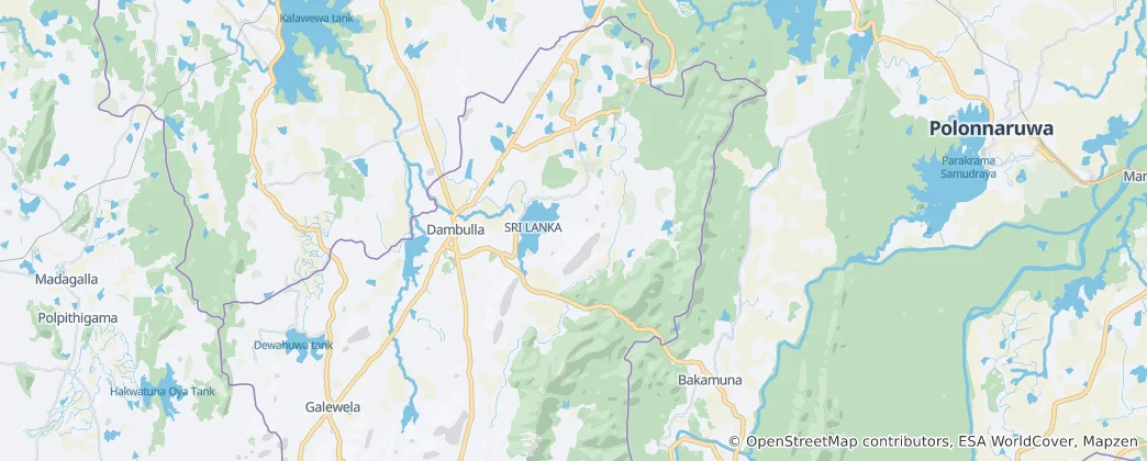 Map of Dambulla
