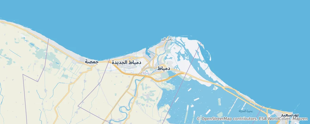 Map of Damietta Governorate