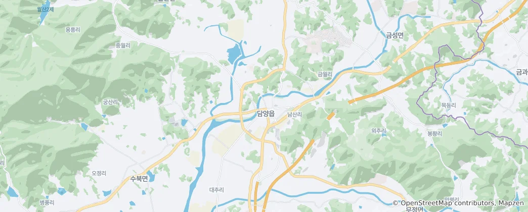 Карта Damyang-eup