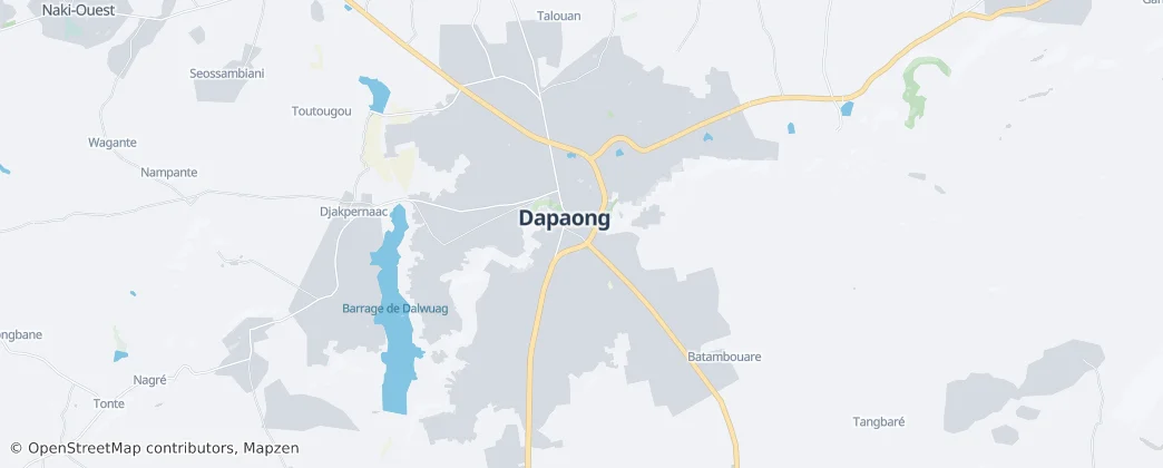 Dapaong — Kaart