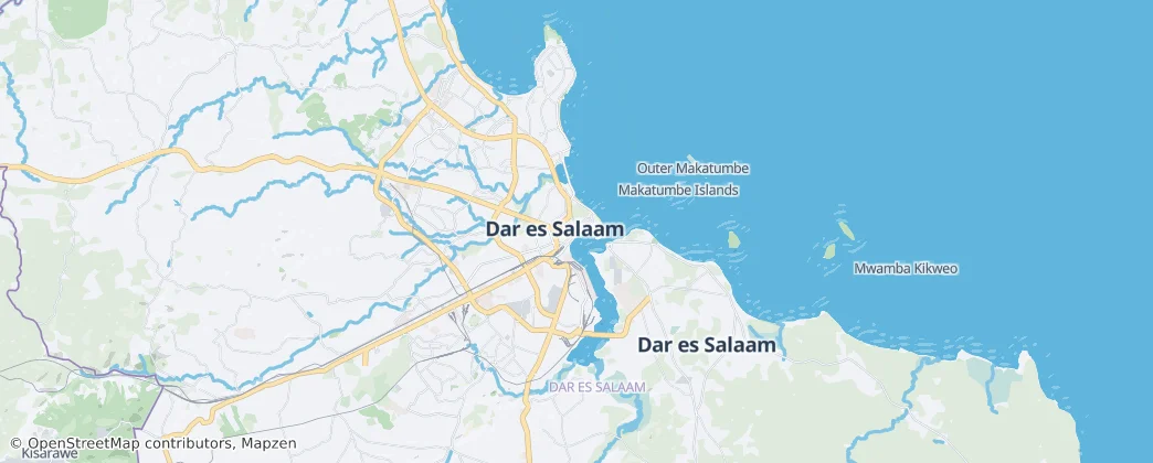 Dar es Salaam — Map