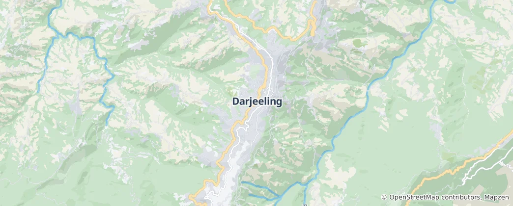 Map of Darjeeling