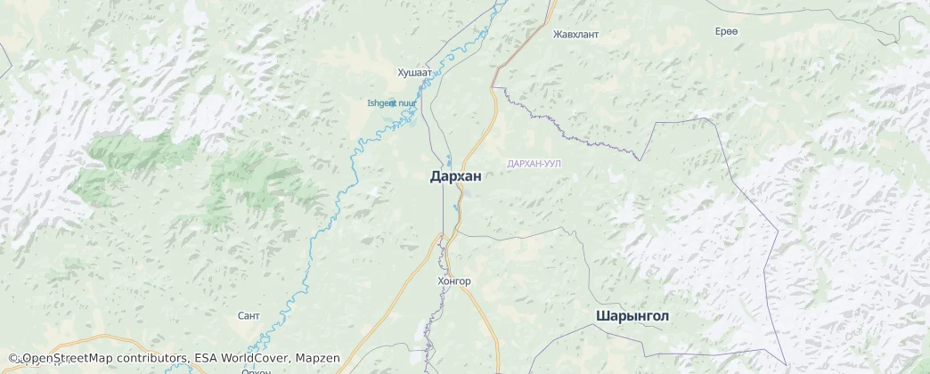 Darkhan — Map