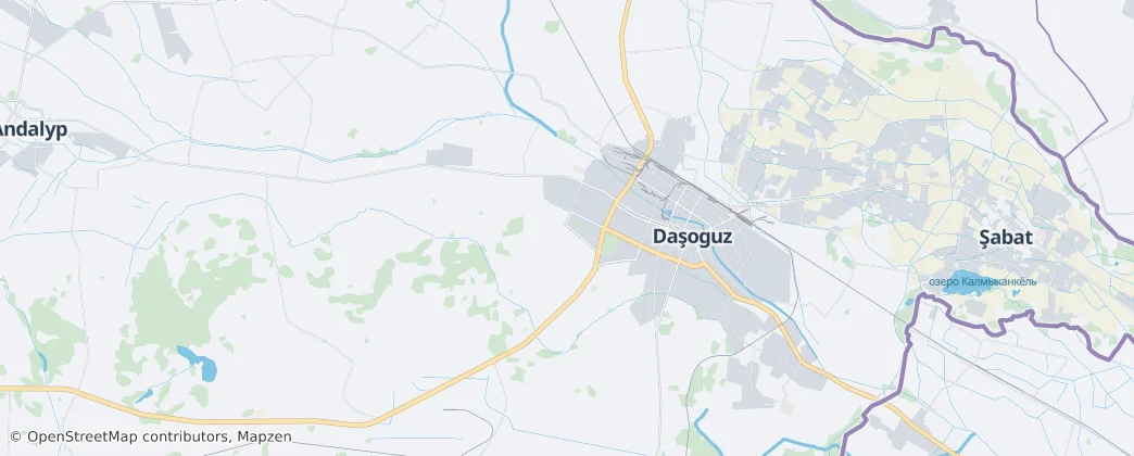 Daşoguz — Mappa