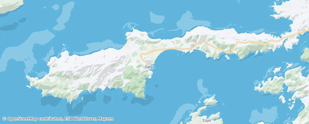 Datça district — 地图