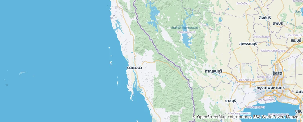 Mappa di Dawei District