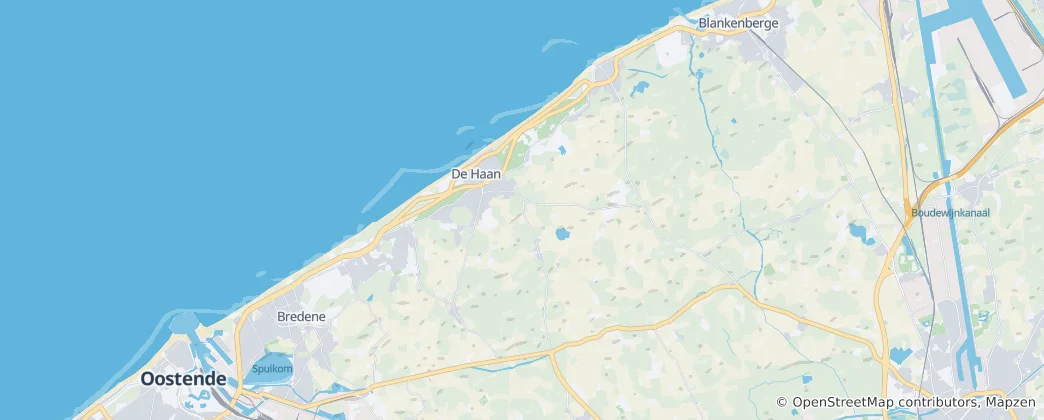 Map of De Haan