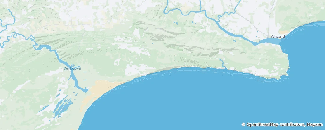Mapa Přírodní rezervace De Hoop