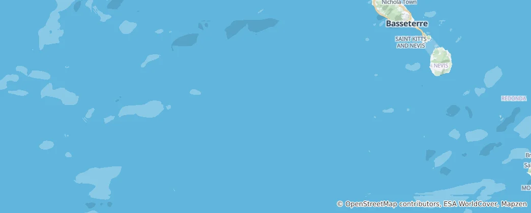 Карта Leeward Islands