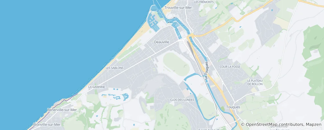 Map of Deauville