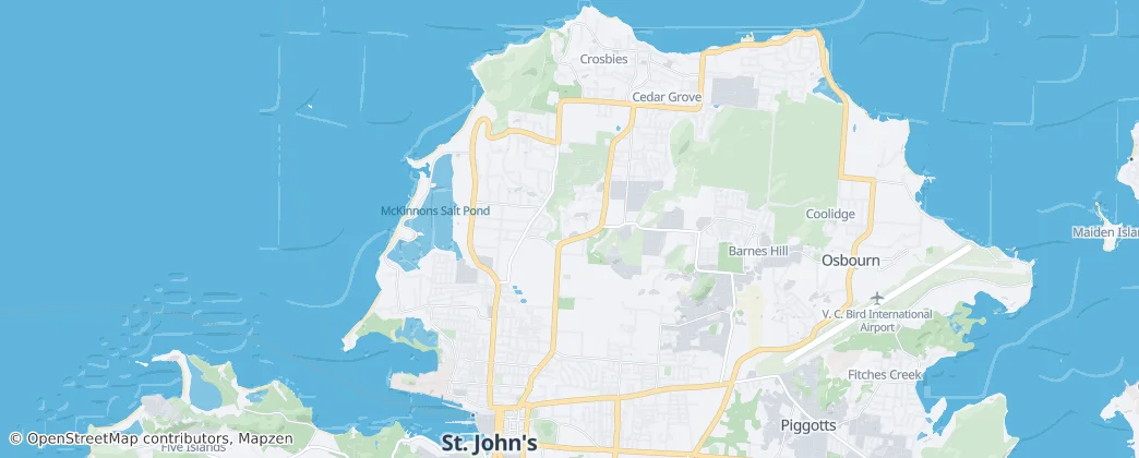 Antigua — Map