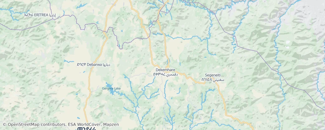 Dekemhare — Map