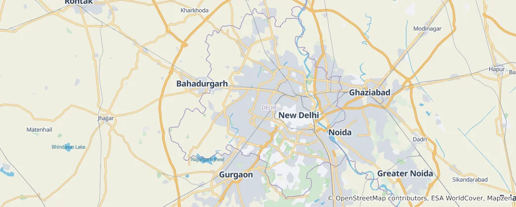 Map of Delhi
