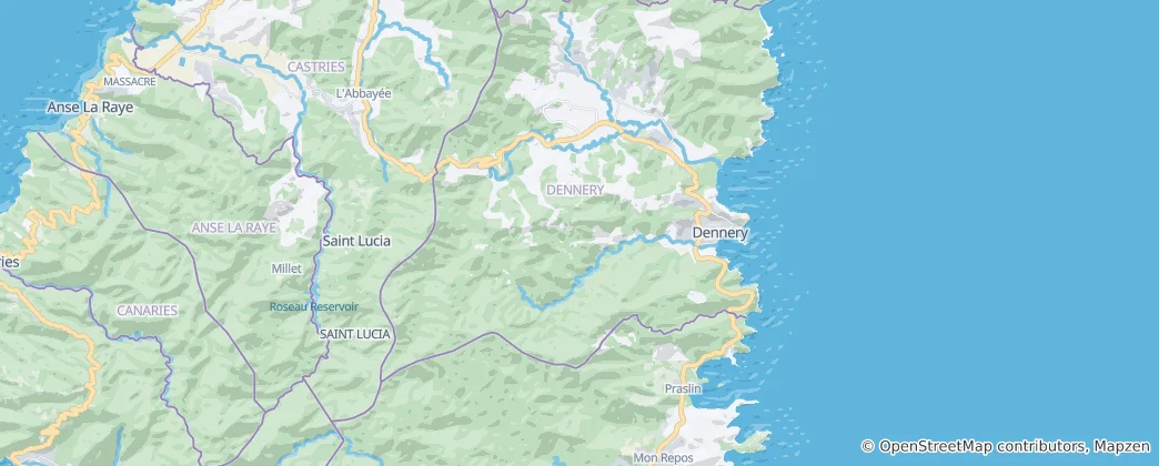 Map of Dennery Quarter