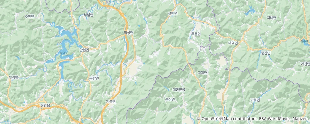 Mapa Deogyusan National Park