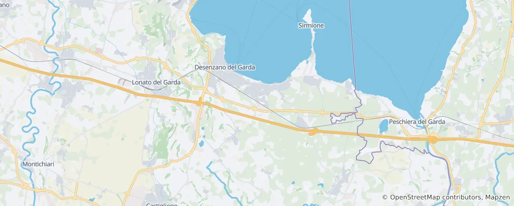 Kaart van Desenzano del Garda