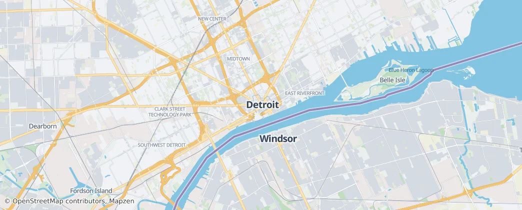 Detroit — Mappa