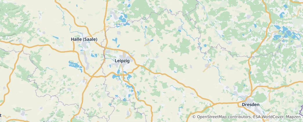 Mapa Lipsko
