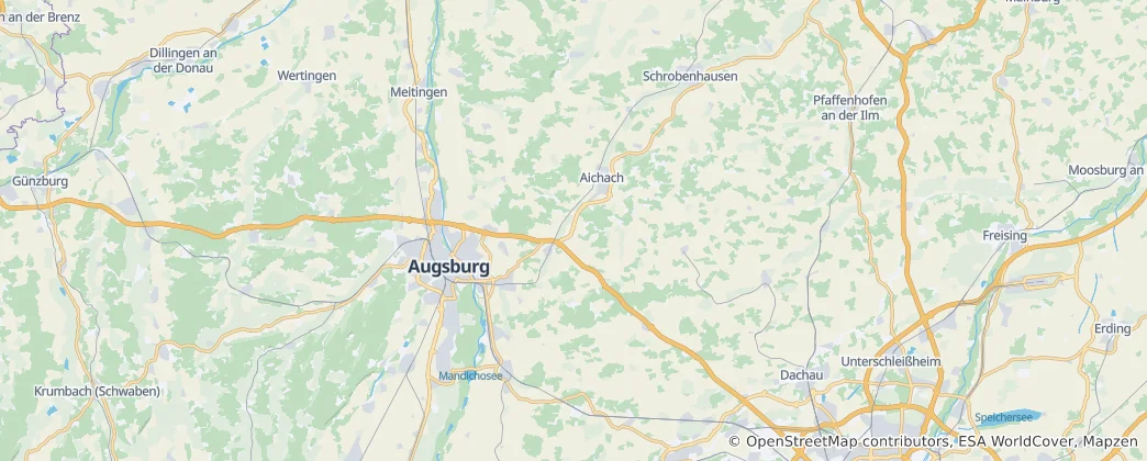 Aichach-Friedberg 지도