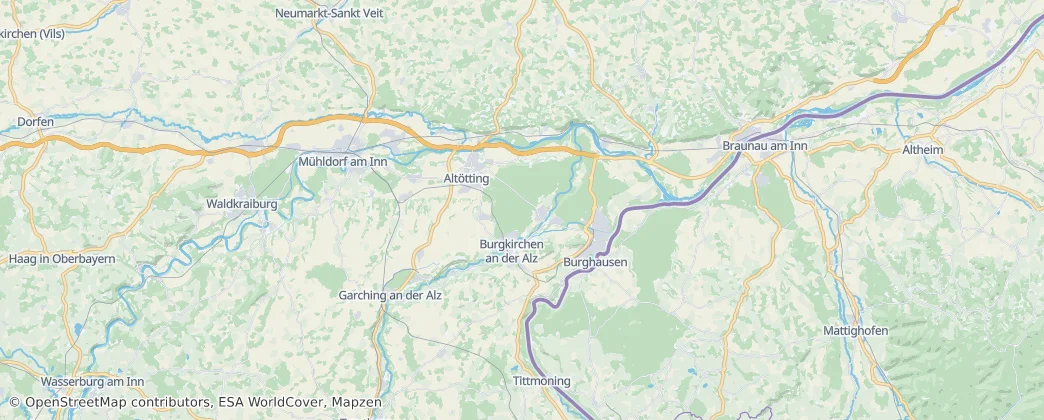 Altötting county — 지도