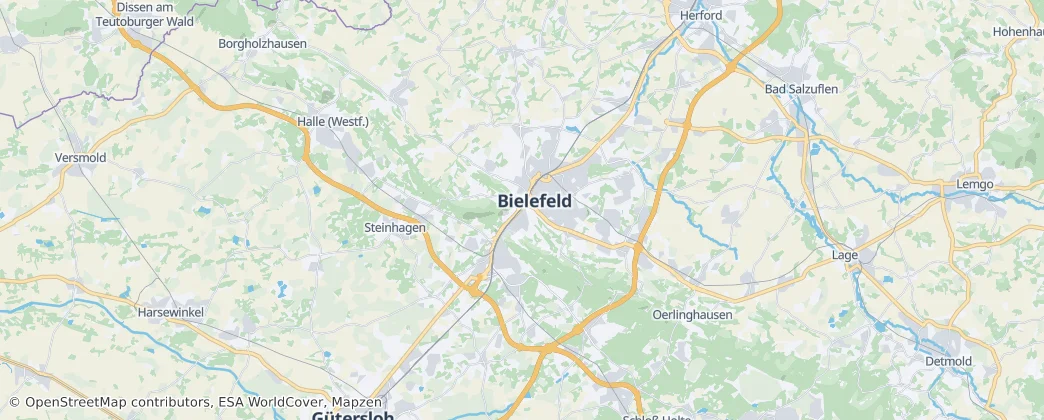 Bielefeld District — 地图