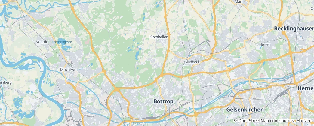 Mapa Bottrop