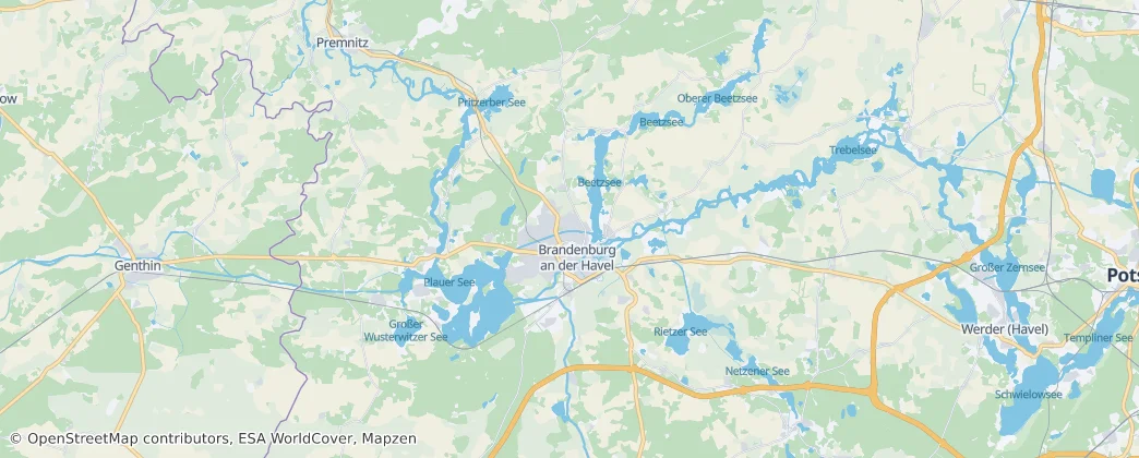 哈弗尔河畔勃兰登堡 — 地图