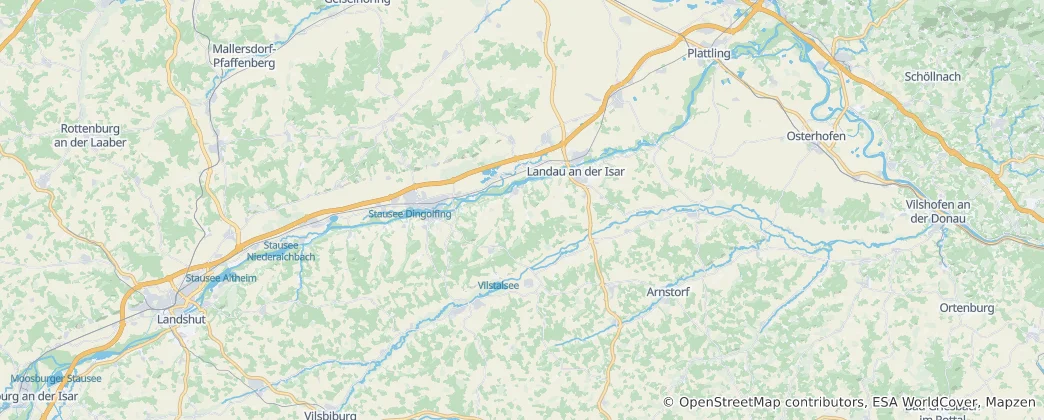 Landkreis Dingolfing-Landau Haritası