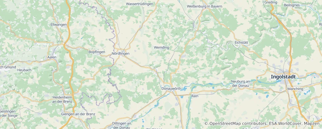 Map of Donau-Ries