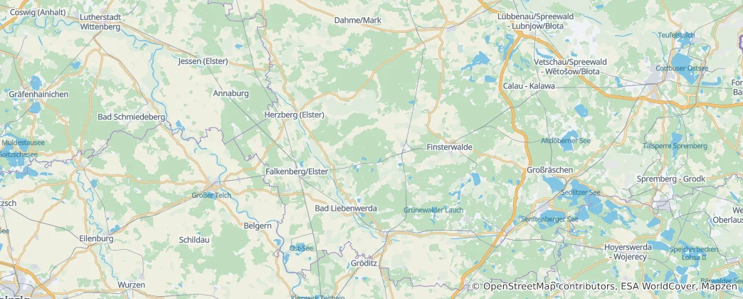 Mappa di circondario dell'Elba-Elster