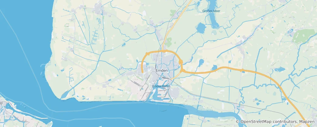 Mapa Emden