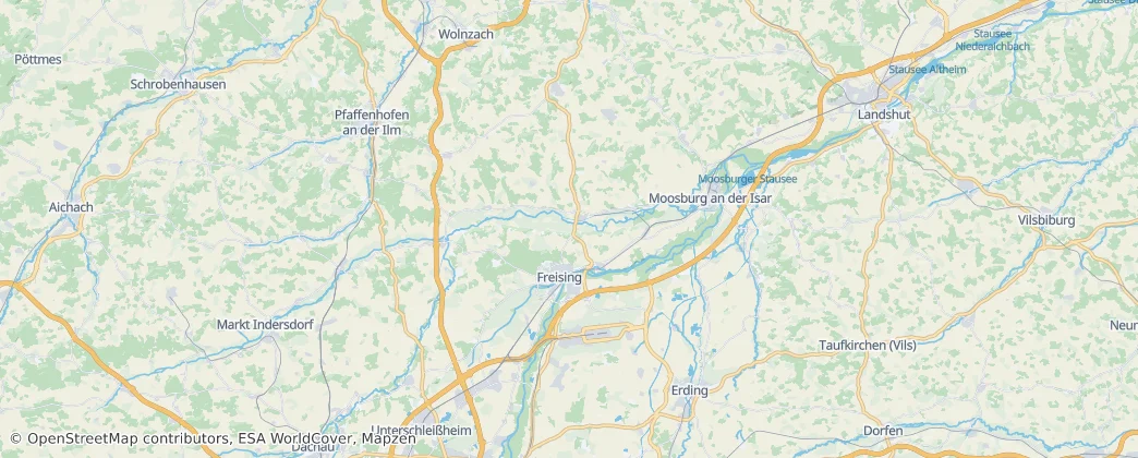 Landkreis Freising — Harita