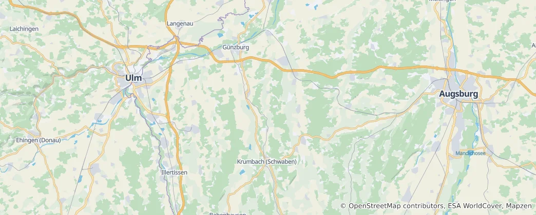 Landkreis Günzburg Haritası