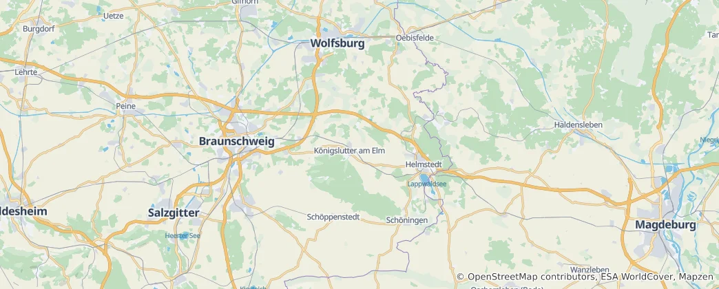 Mappa di circondario di Helmstedt