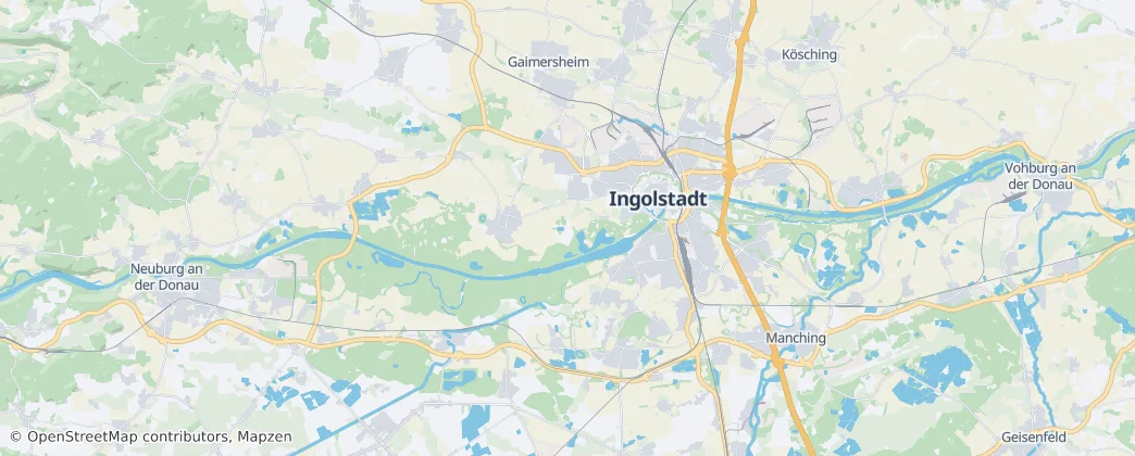 英戈尔施塔 — 地图