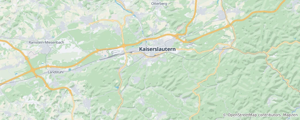 Map of Kaiserslautern