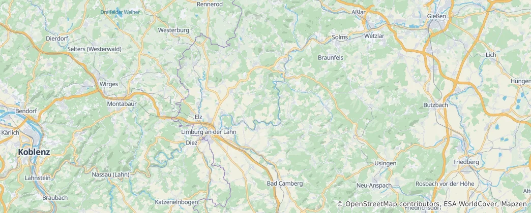 Limburg-Weilburg 지도