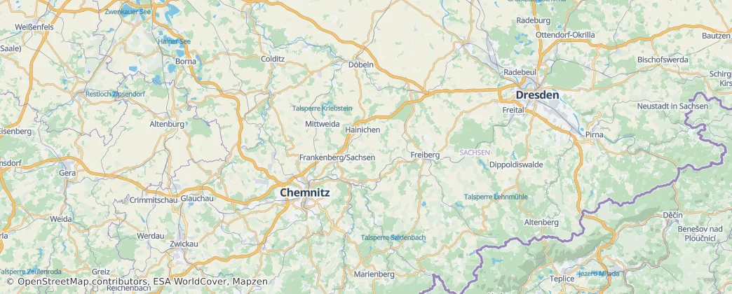 Landkreis Mittelsachsen — Harita