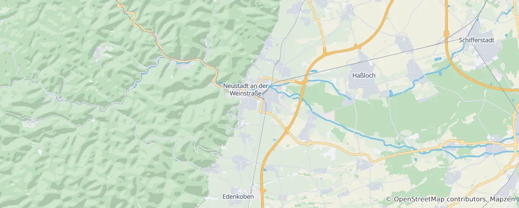 Mapa De Neustadt an der Weinstraße