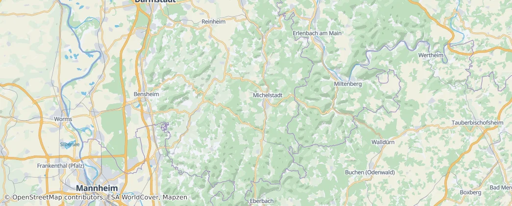 Odenwald — Map