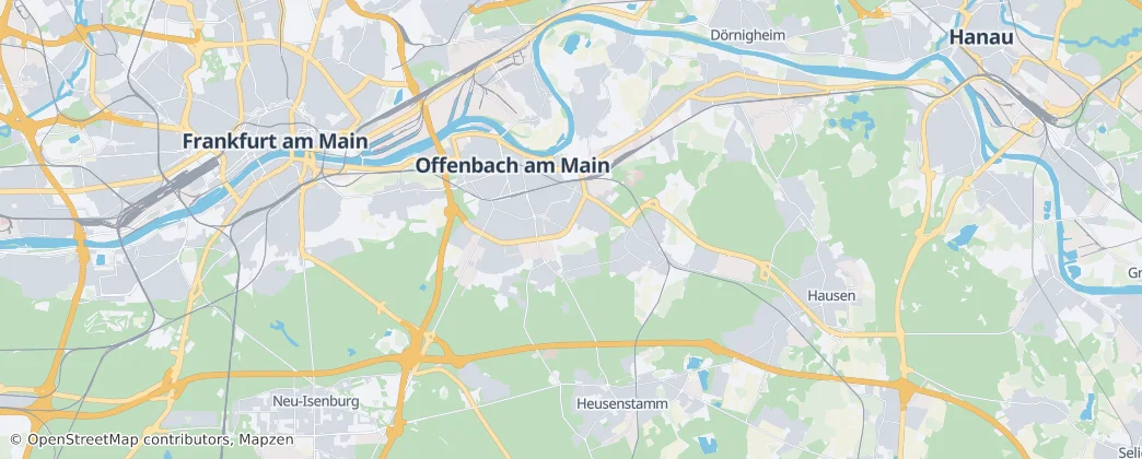 Offenbach am Main — Mappa