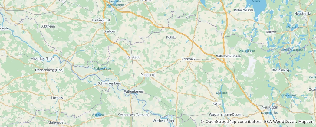 Map of Prignitz District