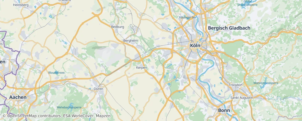 circondario del Reno-Erft — Mappa